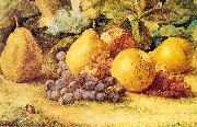 Hill, John William Apples, Pears, and Grapes on the Ground china oil painting reproduction